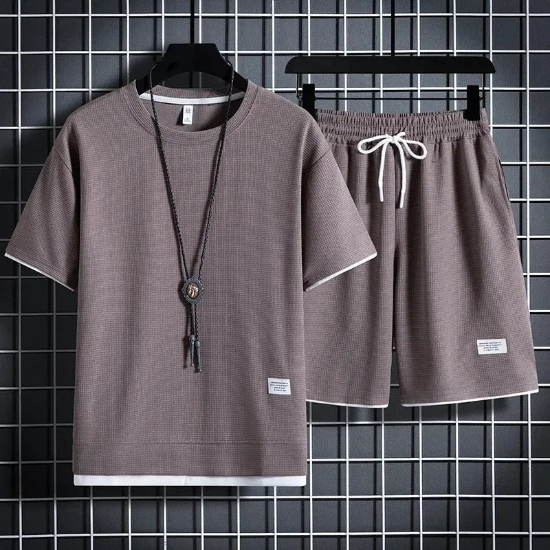 Men's Waffle Casual Summer Tracksuit